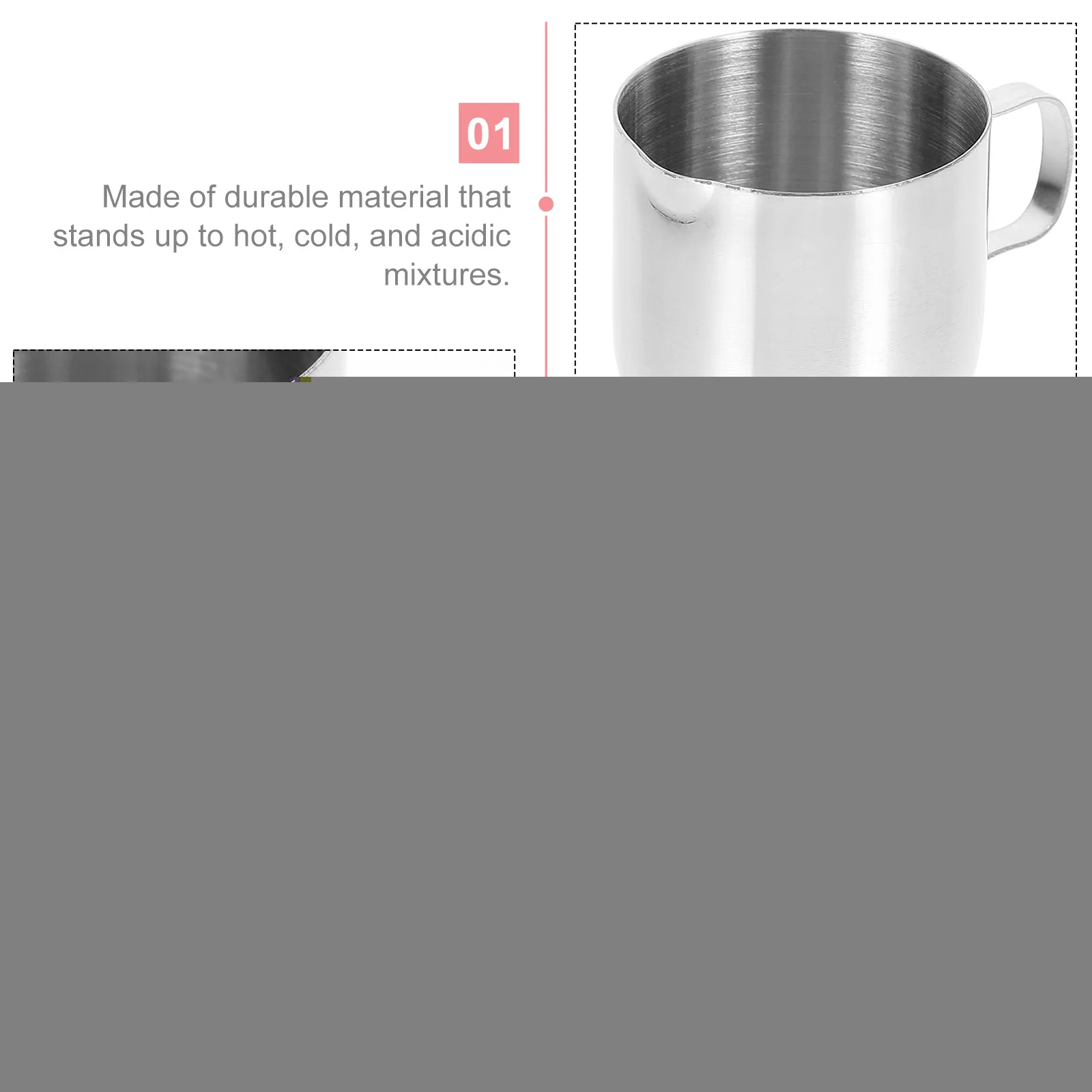 2Pcs Coffee Frothing Pitcher Milk Cup Sauce Travel Reusable Stainless Steel Latte Froth Steam Measure Serve Kitchen Bar
2Pcs Coffee Frothing Pitcher Milk Cup Sauce Travel Reusable Stainless Steel Latte Froth Steam Measure Serve Kitchen Bar
