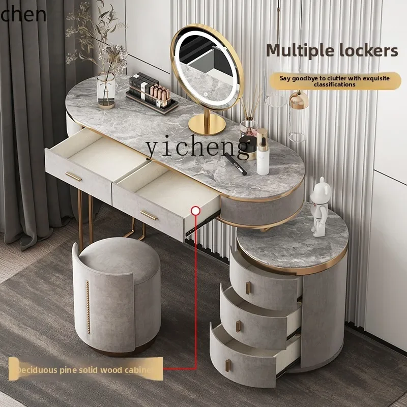 ZMLRock Slab Dressing Table Solid Wood Master Bedroom Small Apartment Storage Cabinet Makeup Table
ZMLRock Slab Dressing Table Solid Wood Master Bedroom Small Apartment Storage Cabinet Makeup Table