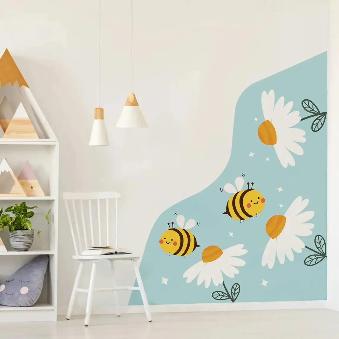 Cartoon Corner Flowers Bees Wallpaper Nursery Children Room Mural Art Decal Kids Bedroom Wall Sticker Playroom Living Home Decor
Cartoon Corner Flowers Bees Wallpaper Nursery Children Room Mural Art Decal Kids Bedroom Wall Sticker Playroom Living Home Decor