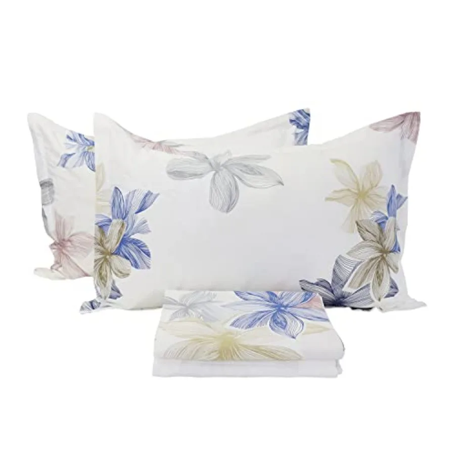 100% Cotton Floral Duvet Cover Size Washable Duvet Cover 68"x 90" with 2 Pillowcases(20"x 26") 4 Corner Ties Zipper Closure
100% Cotton Floral Duvet Cover Size Washable Duvet Cover 68"x 90" with 2 Pillowcases(20"x 26") 4 Corner Ties Zipper Closure