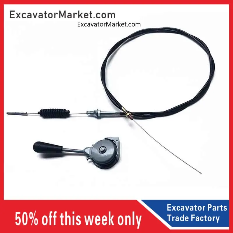 For excavator Excavator manual throttle control handle cable for Daewoo for Doosan DH55 60-7 for Hyundai R60-7
For excavator Excavator manual throttle control handle cable for Daewoo for Doosan DH55 60-7 for Hyundai R60-7