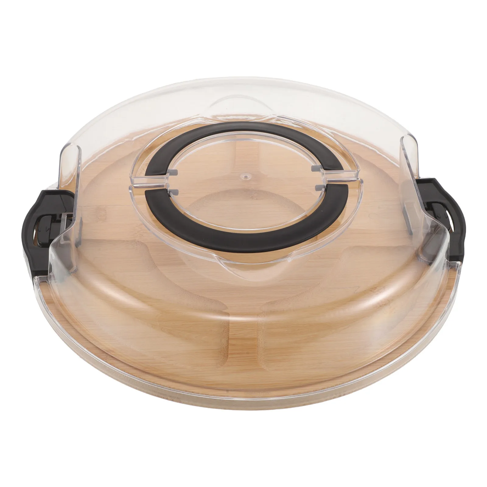 Round Bamboo Serving Tray Clear Lid Portable Snack Platter Reversible 5-Compartment Charcuterie Cutting Board Dustproof Food
Round Bamboo Serving Tray Clear Lid Portable Snack Platter Reversible 5-Compartment Charcuterie Cutting Board Dustproof Food