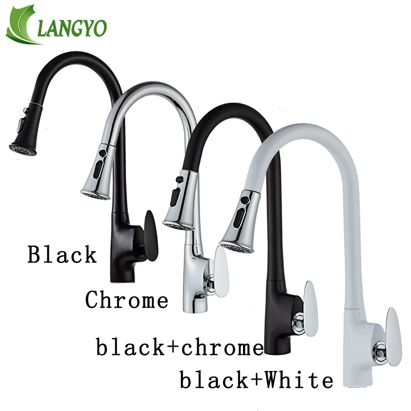Kitchen Faucets Luxury Pull Out Kitchen Sink Faucet Brass 360 Swivel Spray Kitchen Tap Single Hole Water Tap torneira cozinha
Kitchen Faucets Luxury Pull Out Kitchen Sink Faucet Brass 360 Swivel Spray Kitchen Tap Single Hole Water Tap torneira cozinha