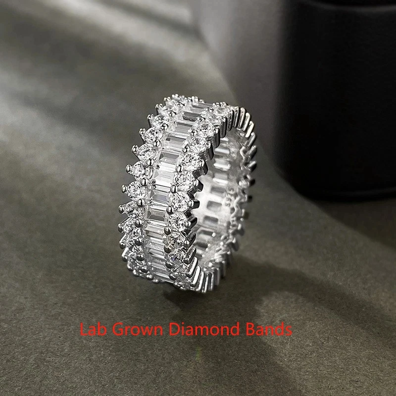 Luxury Lab Grown Diamond Emerald & Round Shape 4CTW DEF VS-VVS 3 Rows Diamond Ring Solid 14k White Gold For Men & Women
Luxury Lab Grown Diamond Emerald & Round Shape 4CTW DEF VS-VVS 3 Rows Diamond Ring Solid 14k White Gold For Men & Women