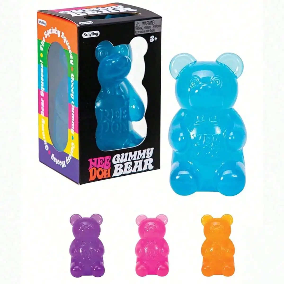 NeeDoh Soft Gummy Bear Stress Relief Toy - 3.5 Inch Jelly-Filled Squishy Bear Shaped Toy, ASMR Anxiety Relief Toy, Suitable For Adults, Cute Desk Decor, Birthday Gift, Party Favor (Random Color, 1 Piece)
NeeDoh Soft Gummy Bear Stress Relief Toy - 3.5 Inch Jelly-Filled Squishy Bear Shaped Toy, ASMR Anxiety Relief Toy, Suitable For Adults, Cute Desk Decor, Birthday Gift, Party Favor (Random Color, 1 Piece)