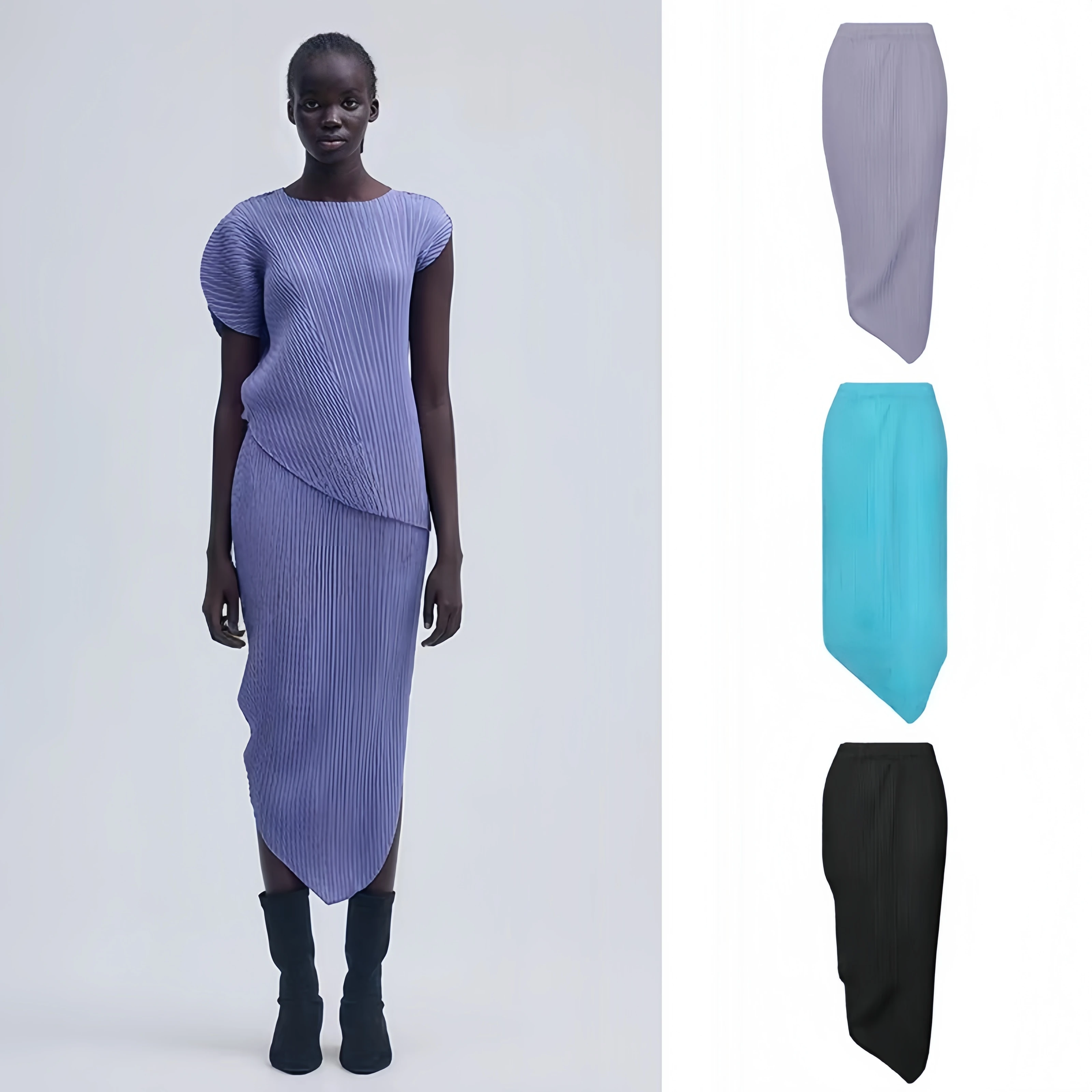 Fold Miyake 2025 Spring New Half Skirt Fashion Women Look Slim Everything Casual Simple Bag Hip Skirt
Fold Miyake 2025 Spring New Half Skirt Fashion Women Look Slim Everything Casual Simple Bag Hip Skirt