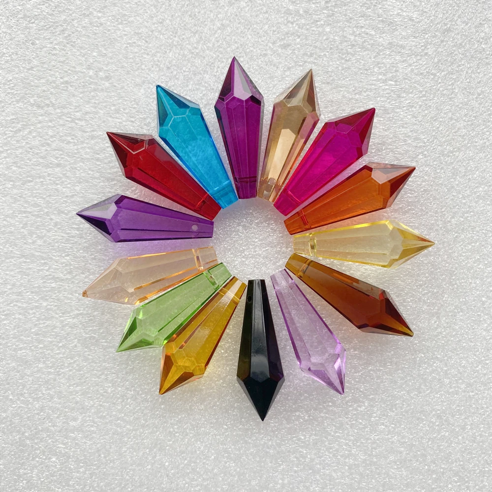 10pcs 38mm/63mm/76mm Glass Icicle Chandelier Drops Crystal Chandelier Parts Crystal Prism Drop Pendant
10pcs 38mm/63mm/76mm Glass Icicle Chandelier Drops Crystal Chandelier Parts Crystal Prism Drop Pendant