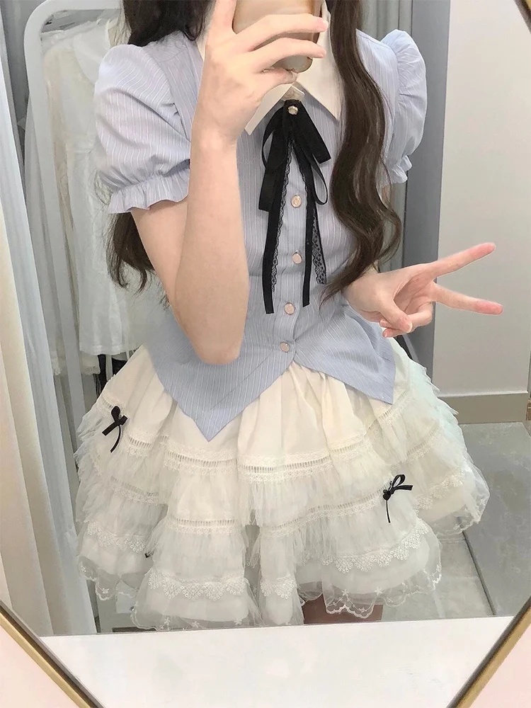 plus Size Sweet Spicy Girl Bubble Sleeve Short Shirt Top Women Summer Pure Desire Cake Skirt Fat MM Slimming Set Fashionable ...
plus Size Sweet Spicy Girl Bubble Sleeve Short Shirt Top Women Summer Pure Desire Cake Skirt Fat MM Slimming Set Fashionable ...
