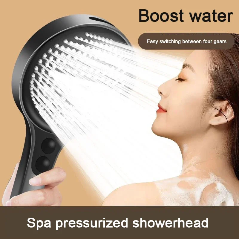 Large panel 13.5cm supercharged powerful shower head home handheld large water outlet rain shower set
Large panel 13.5cm supercharged powerful shower head home handheld large water outlet rain shower set