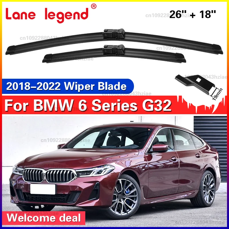 2Pcs Front Windscreen Windshield Wiper Blade For BMW 6 Series G32 2018 2019 2020 2021 2022 Gran Turismo GT 630i xDrive 26"+18"
2Pcs Front Windscreen Windshield Wiper Blade For BMW 6 Series G32 2018 2019 2020 2021 2022 Gran Turismo GT 630i xDrive 26"+18"