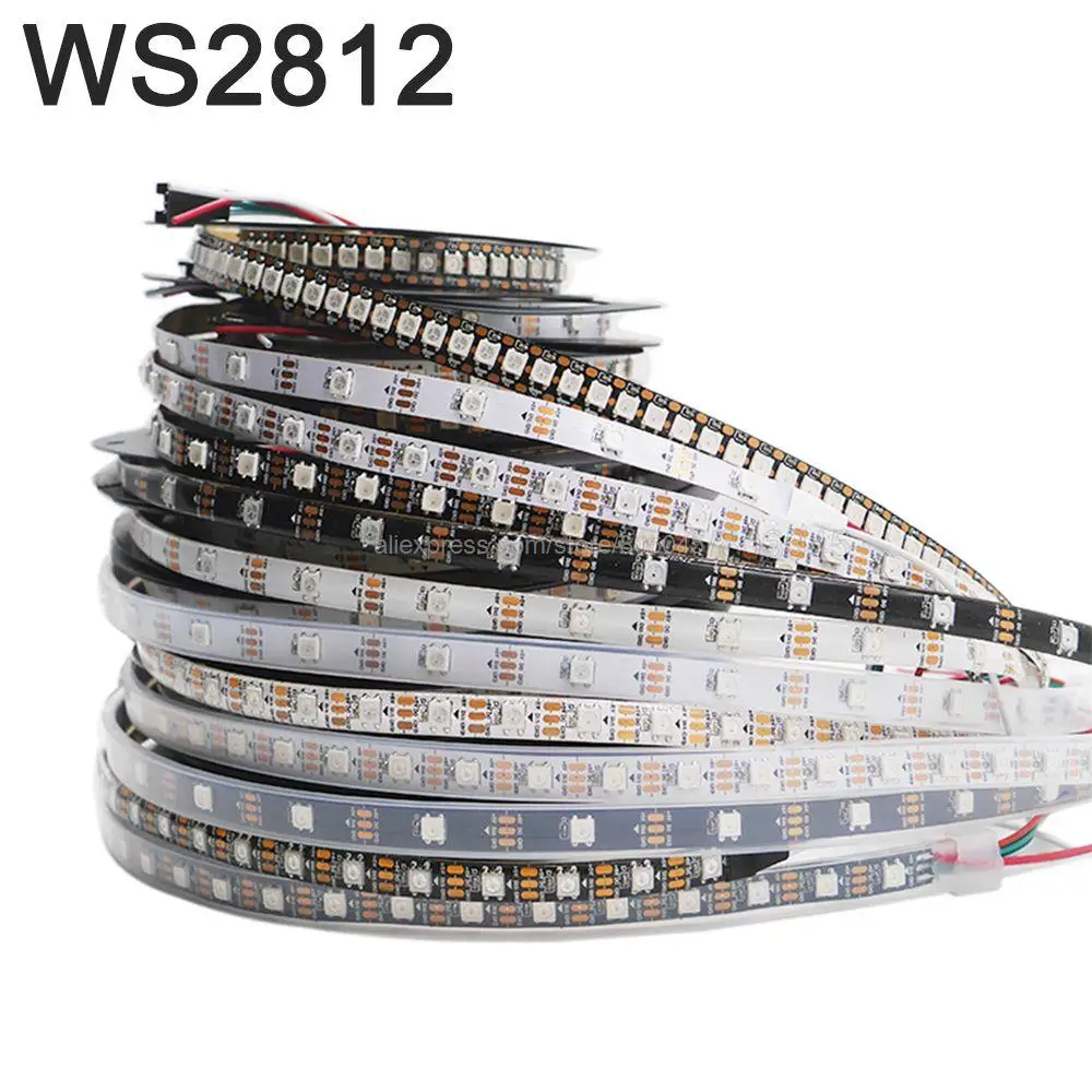 Индивидуально Адресуемая Светодиодная лента WS2812B 5050 RGB WS2812, 1 м, 5 м, 5 в постоянного тока, умная Пиксельная лента, стандарт IP20/65/67, водонепроницаемая
Индивидуально Адресуемая Светодиодная лента WS2812B 5050 RGB WS2812, 1 м, 5 м, 5 в постоянного тока, умная Пиксельная лента, стандарт IP20/65/67, водонепроницаемая