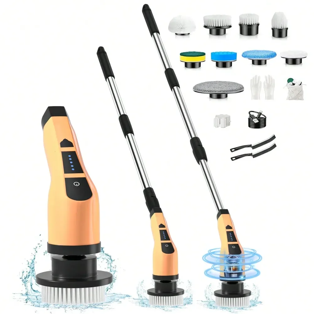 Electric Rotary Scrubber, Dual Adjustable Speed Cordless Electric Scrubber For Cleaning, Adjustable And Removable Handle Shower
Electric Rotary Scrubber, Dual Adjustable Speed Cordless Electric Scrubber For Cleaning, Adjustable And Removable Handle Shower