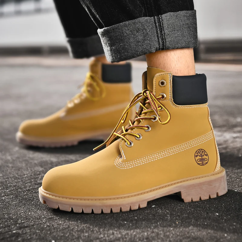 Boots Men High Top Boots Men's Leather Shoes Winter Fashion Plush Warm Shoes Outdoor
Boots Men High Top Boots Men's Leather Shoes Winter Fashion Plush Warm Shoes Outdoor