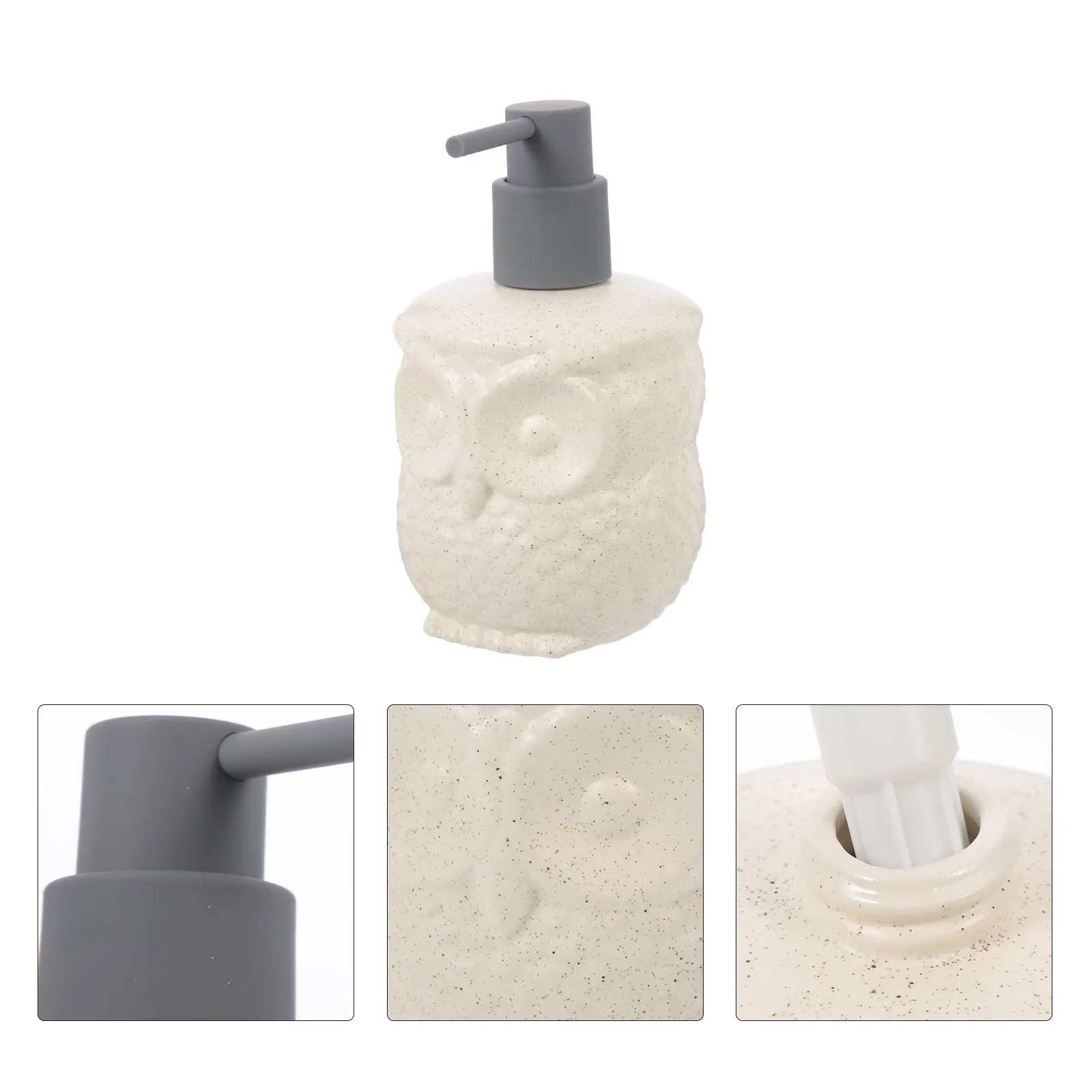 Premium Cartoon Owl Ceramic Lotion Dispenser 300Ml Large Mouth Fill Reusable Bottle for Shower Kitchen Sink Use
Premium Cartoon Owl Ceramic Lotion Dispenser 300Ml Large Mouth Fill Reusable Bottle for Shower Kitchen Sink Use