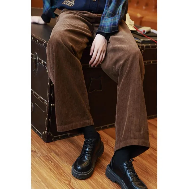 Corduroy Wide-leg Pants for Women 2025 Autumn and Winter Thickened New High-waisted Loose Small Straight Casual Pants for Women
Corduroy Wide-leg Pants for Women 2025 Autumn and Winter Thickened New High-waisted Loose Small Straight Casual Pants for Women