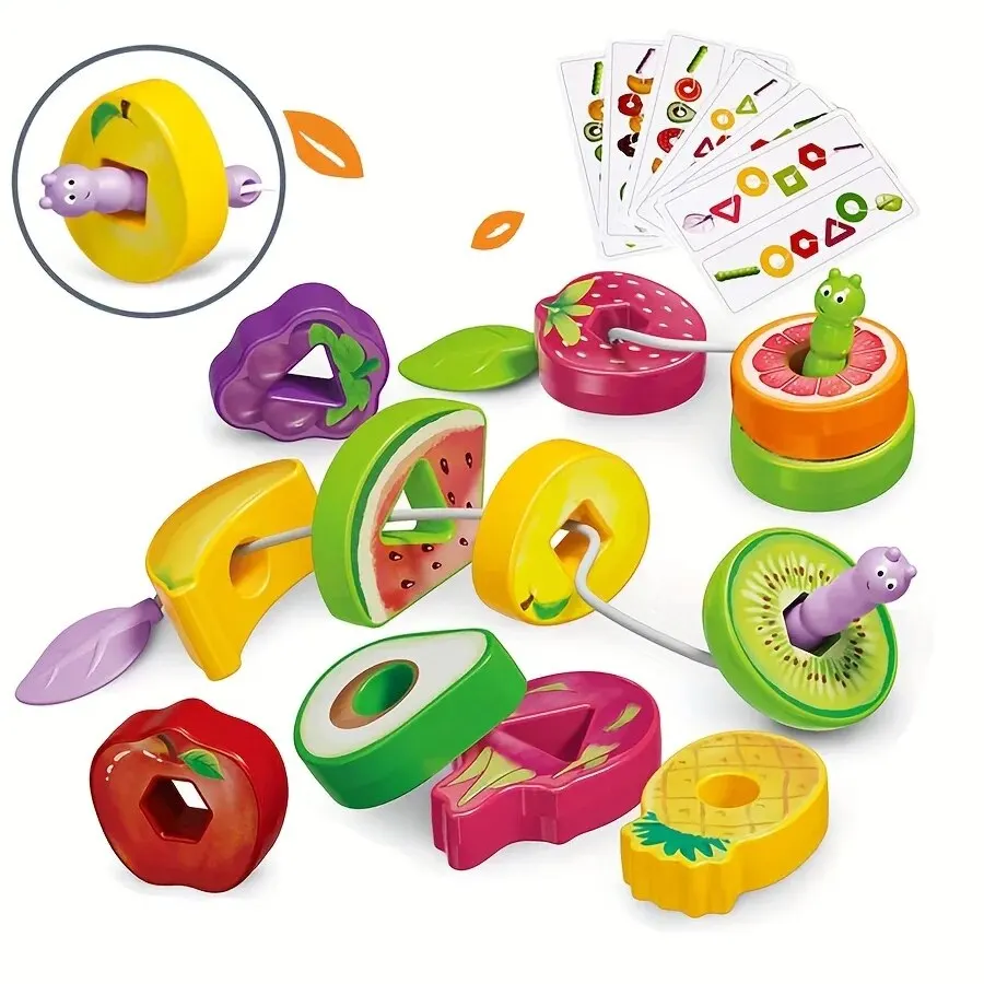 Kids Fruits Vegetables String Toys Greedy Eating Bugs String Intelligence Shape Training Interactive Fun Early Educational Toy
Kids Fruits Vegetables String Toys Greedy Eating Bugs String Intelligence Shape Training Interactive Fun Early Educational Toy