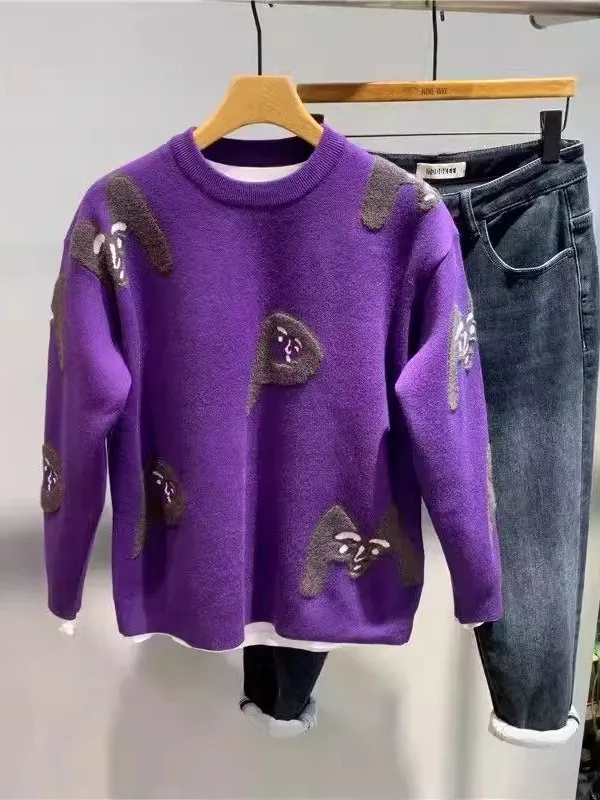 Модный повседневный мужской трикотажный пуловер с круглым вырезом, осенне-зимняя новинка, универсальный дизайн, базовый слой, универсальный пуловер для отдыха
Модный повседневный мужской трикотажный пуловер с круглым вырезом, осенне-зимняя новинка, универсальный дизайн, базовый слой, универсальный пуловер для отдыха