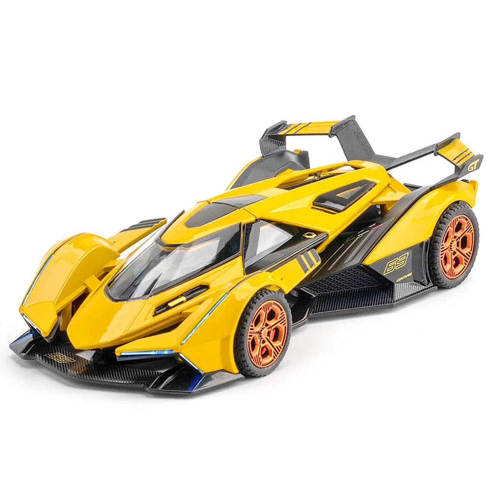 1:32 Lambor V12 GT Super Car Model Toy Metal Diecast Pull Back Music Light Miniature Racing Vehicle Models Decoration Boy Gift
1:32 Lambor V12 GT Super Car Model Toy Metal Diecast Pull Back Music Light Miniature Racing Vehicle Models Decoration Boy Gift