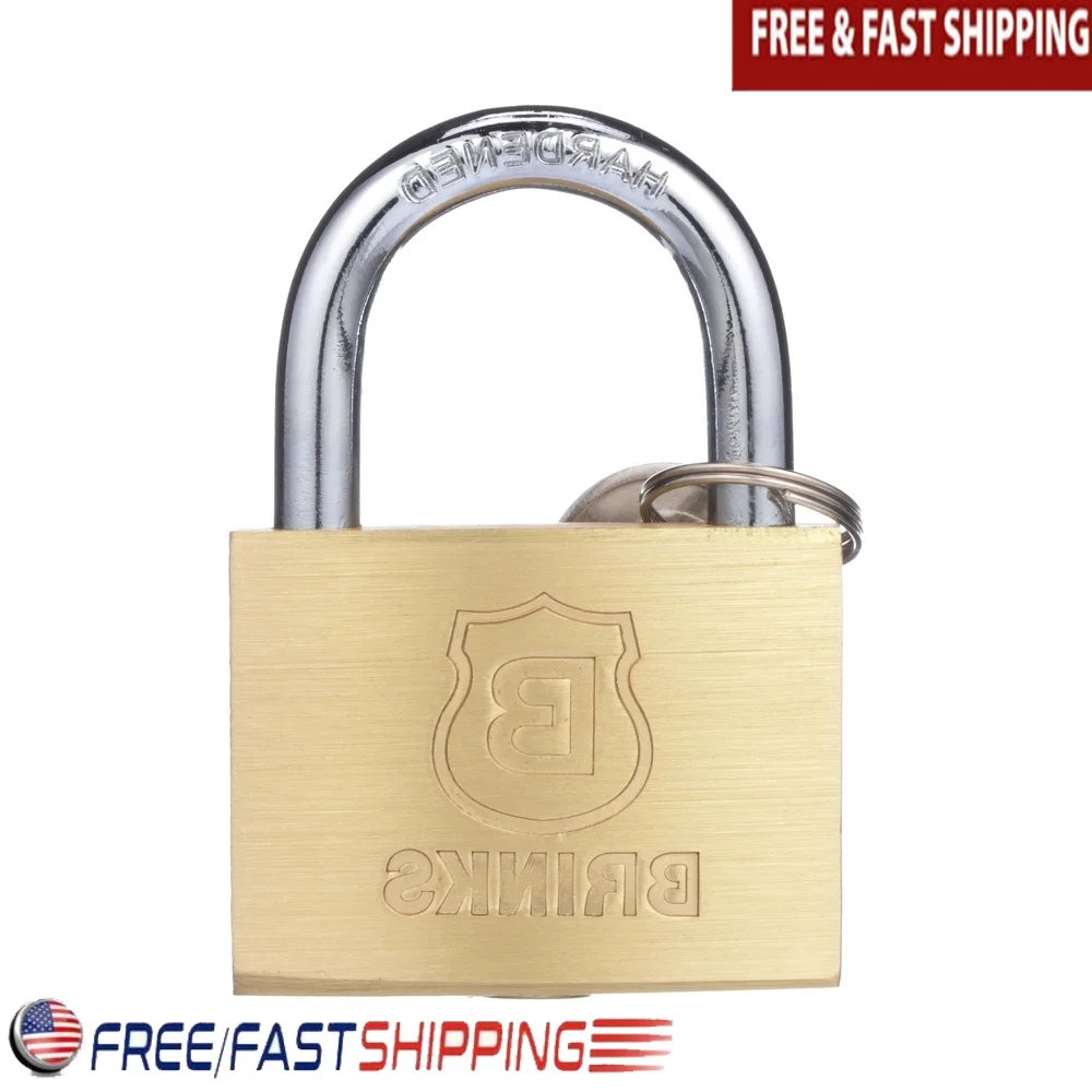 Solid Brass 50mm Keyed Padlock Heavy-Duty Chrome Plated Steel Shackle Dual Lever Locking Mechanism Indoor Outdoor Use Security
Solid Brass 50mm Keyed Padlock Heavy-Duty Chrome Plated Steel Shackle Dual Lever Locking Mechanism Indoor Outdoor Use Security