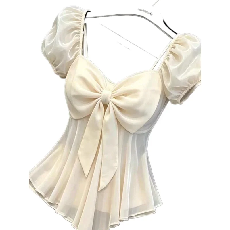 French Light Luxury Age Reduction Foreign Style Super Good-looking White Bow Short-sleeved Shirt Women's Summer New Small Top
French Light Luxury Age Reduction Foreign Style Super Good-looking White Bow Short-sleeved Shirt Women's Summer New Small Top