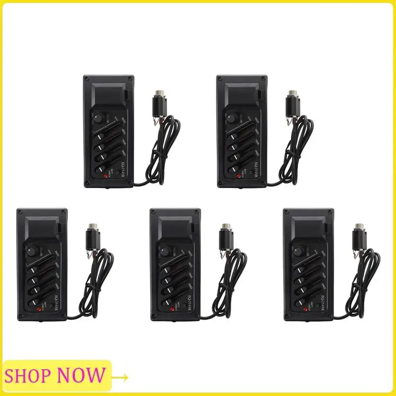 Especial 5X Complete Kit EQ Pre-Amp Plus Pickup для акустической гитары 7545R-4 Bands Plus Регулировка громкости, поставляется с батареей Bo
Especial 5X Complete Kit EQ Pre-Amp Plus Pickup для акустической гитары 7545R-4 Bands Plus Регулировка громкости, поставляется с батареей Bo