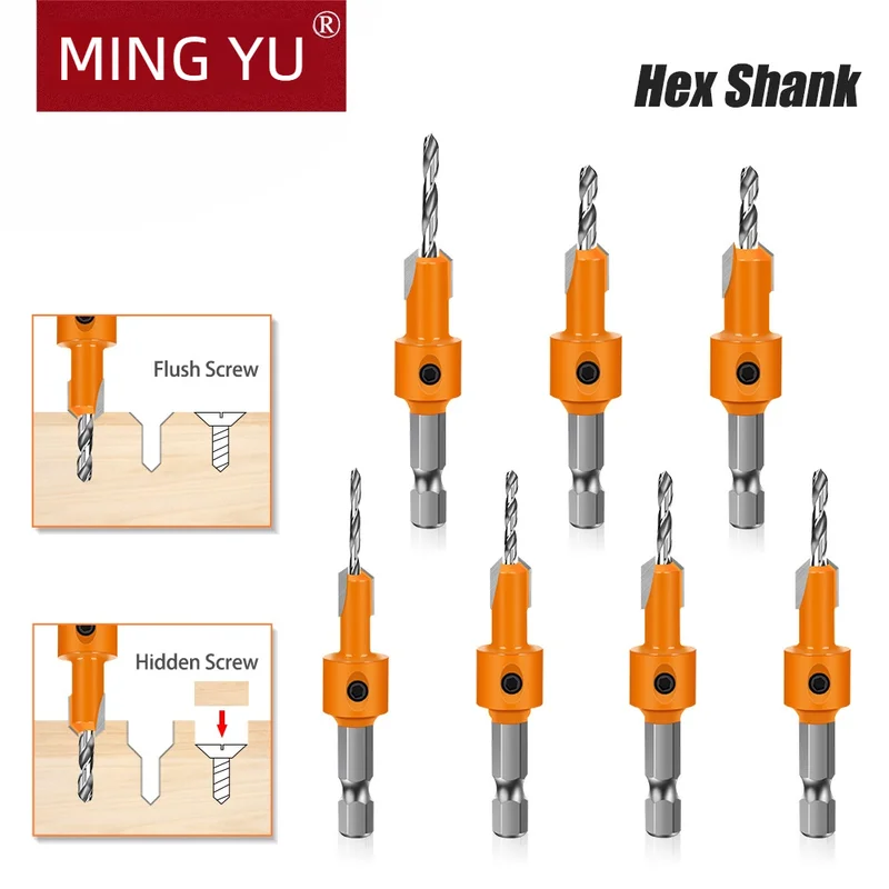 Набор сверл для деревообработки из высокоскоростной стали с шестигранным хвостовиком для прецизионного сверления и зенковки
Набор сверл для деревообработки из высокоскоростной стали с шестигранным хвостовиком для прецизионного сверления и зенковки