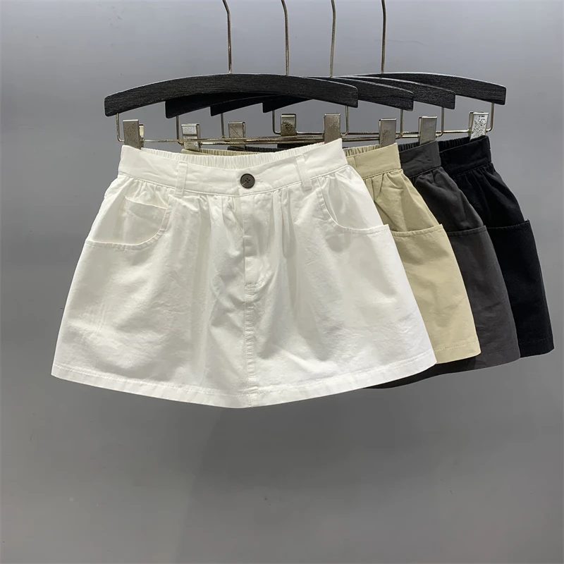 Summer New Fashion Age-Defying All-Match Solid Color Short Skirt Korean Style Sporty Drawstring A- Line Mini Skirt
Summer New Fashion Age-Defying All-Match Solid Color Short Skirt Korean Style Sporty Drawstring A- Line Mini Skirt