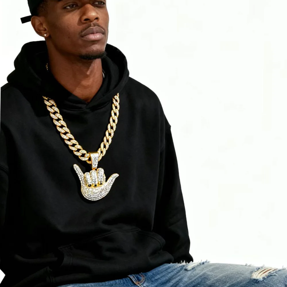 DIY accessories European and American foreign trade sources, hip-hop versatile alloy diamond-encrusted 666 gesture pendant, pers
DIY accessories European and American foreign trade sources, hip-hop versatile alloy diamond-encrusted 666 gesture pendant, pers