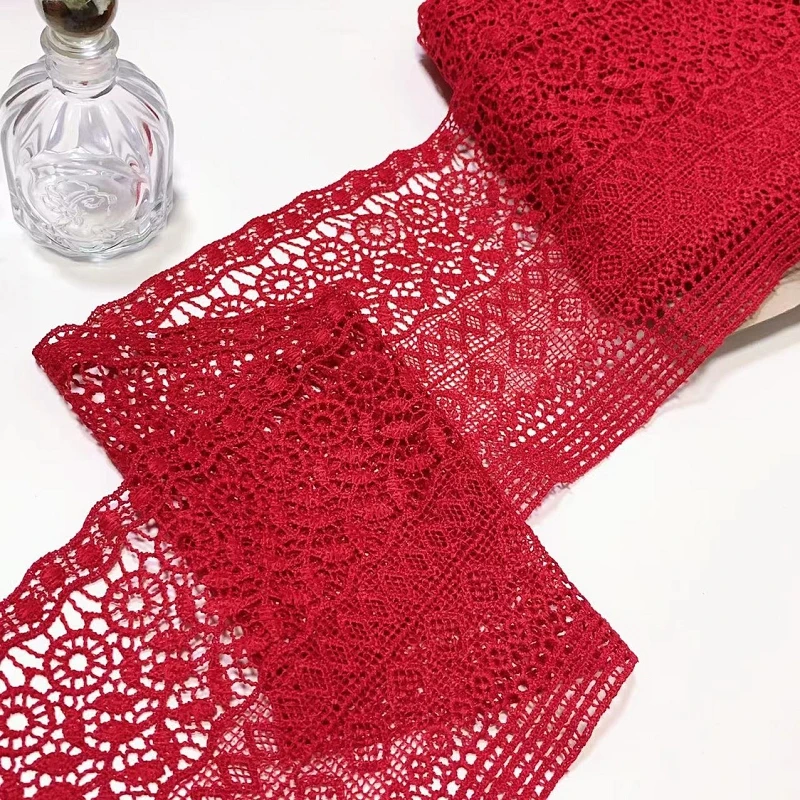 30Yds Red Lace Trim DIY Lingerie Sewing Accessories Water Soluble Lace Fabrics Hollow out Lace For Sewing Crafts
30Yds Red Lace Trim DIY Lingerie Sewing Accessories Water Soluble Lace Fabrics Hollow out Lace For Sewing Crafts