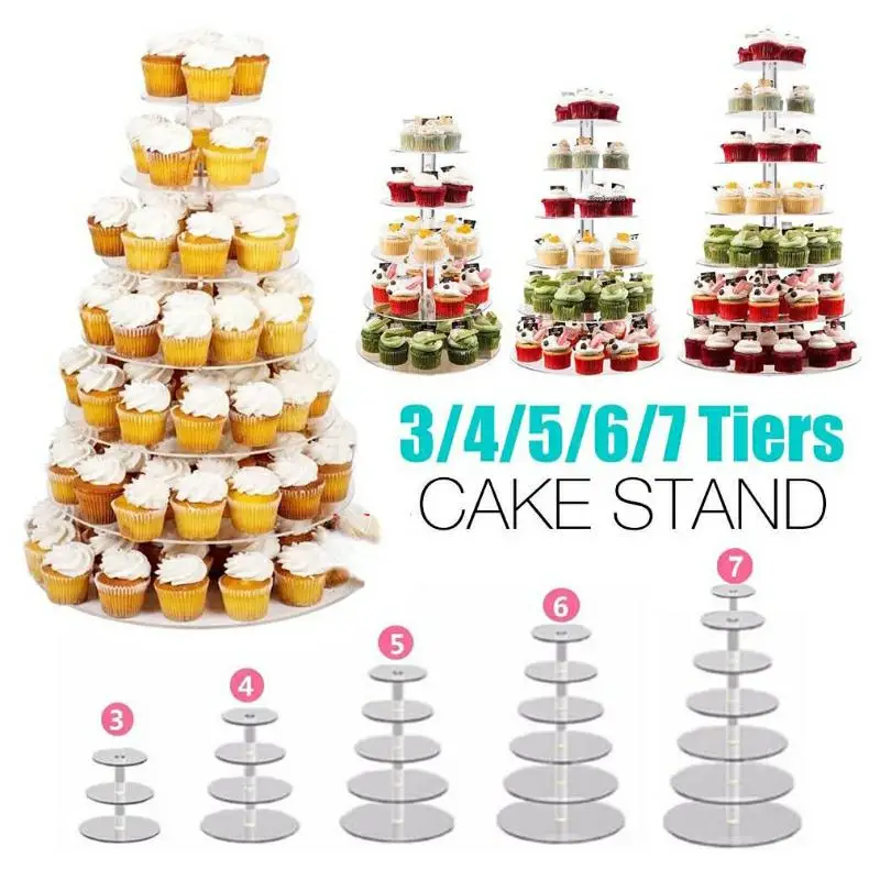 Cake Rack Clear Water Ripple Circle Candy Dessert Table Multi-layer Acrylic Display Stand, Wedding Birthday Cupcake Stand 5pcs
Cake Rack Clear Water Ripple Circle Candy Dessert Table Multi-layer Acrylic Display Stand, Wedding Birthday Cupcake Stand 5pcs