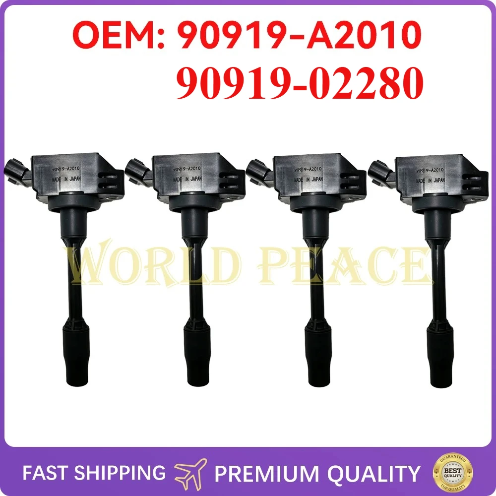 4PCS IGNITION COIL 90919-A2010 90919-02280 FOR TOYOTA CAMRY HIGHLANDER RAV 4 SIENNA LEXUS RX GS ES 3.5L (2016-) 90919-A2013
4PCS IGNITION COIL 90919-A2010 90919-02280 FOR TOYOTA CAMRY HIGHLANDER RAV 4 SIENNA LEXUS RX GS ES 3.5L (2016-) 90919-A2013