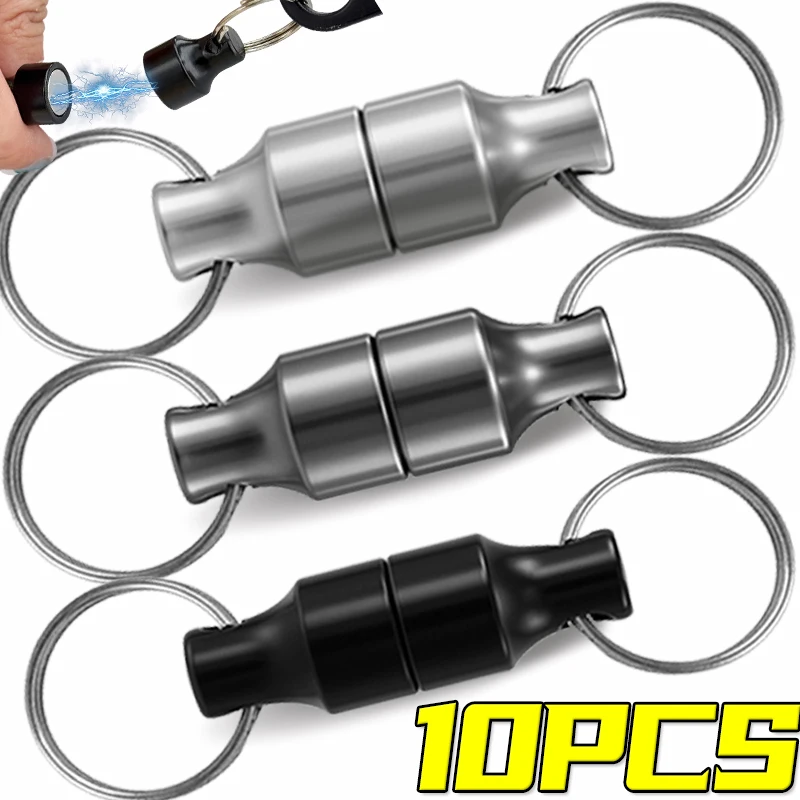 Strong Magnet Keychain Anti-loss Car Keys Split Rings Bag Keyring Hanging Holders Portable Detachable Outdoor Magnetic Clasps
Strong Magnet Keychain Anti-loss Car Keys Split Rings Bag Keyring Hanging Holders Portable Detachable Outdoor Magnetic Clasps