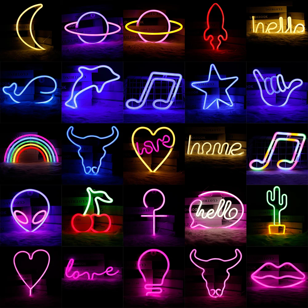 All Kinds of Neon Signs Led Neon Light Art Decorative Lights Wall Decor for Children Baby Room Christmas Wedding Party Decoratio
All Kinds of Neon Signs Led Neon Light Art Decorative Lights Wall Decor for Children Baby Room Christmas Wedding Party Decoratio