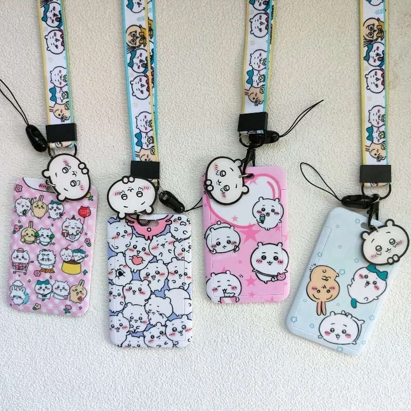 Chiikawaed Student IC Card Holder Lanyard Long Hanging Strap Bus Card Cover Mobile Phone Strap Cartoon Design Plastic Materia
Chiikawaed Student IC Card Holder Lanyard Long Hanging Strap Bus Card Cover Mobile Phone Strap Cartoon Design Plastic Materia