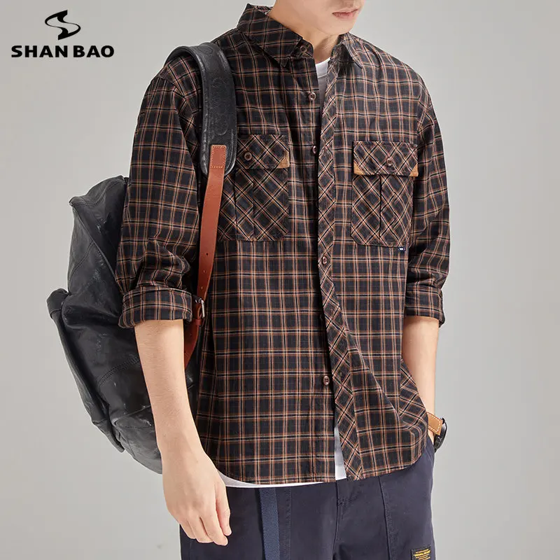 2023 Spring New Classic Plaid Shirt 100% Cotton Japanese Retro Fashion Casual Long Sleeve Men Straight Cylinder Shirt Pocket
2023 Spring New Classic Plaid Shirt 100% Cotton Japanese Retro Fashion Casual Long Sleeve Men Straight Cylinder Shirt Pocket