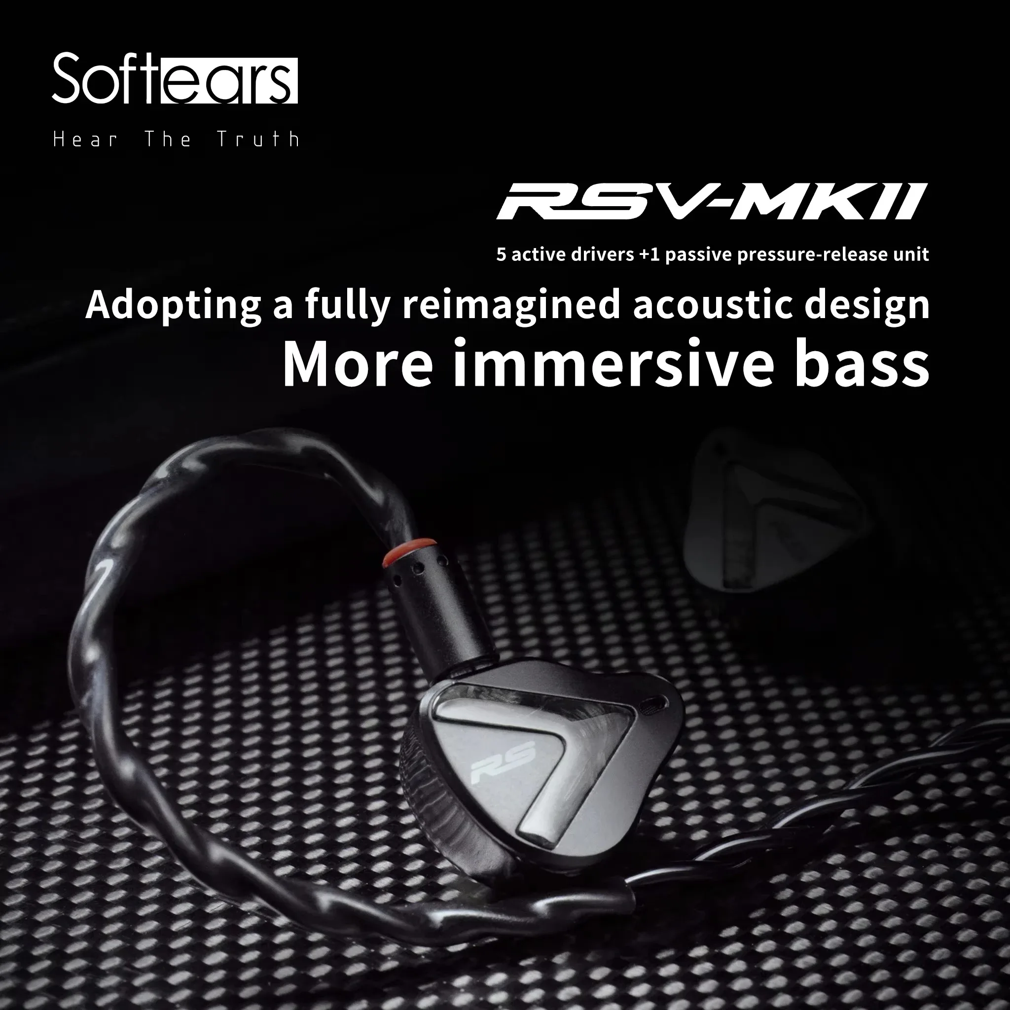 Softears RSV MKII RSV2 in-Ear Earphone 5BA Balanced Armature Drivers IEM with 2Pin 0.78mm Detachable Headset
Softears RSV MKII RSV2 in-Ear Earphone 5BA Balanced Armature Drivers IEM with 2Pin 0.78mm Detachable Headset