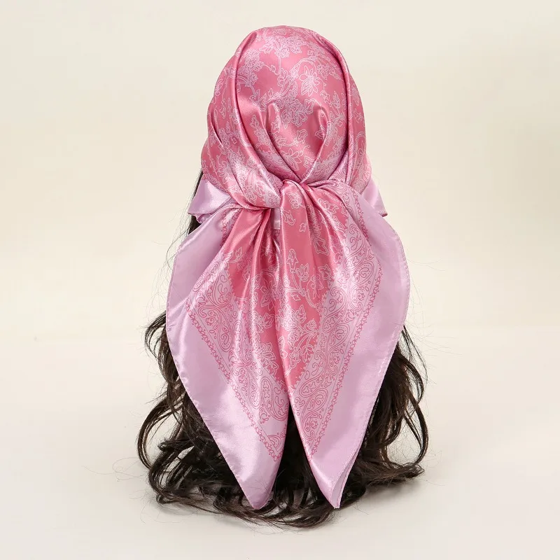 Hot Sale Popular 90cm Line Floral Satin Square Scarf Professional Bandana Ethnic Headscarf Neck Hair Wrap Accessories for Women
Hot Sale Popular 90cm Line Floral Satin Square Scarf Professional Bandana Ethnic Headscarf Neck Hair Wrap Accessories for Women