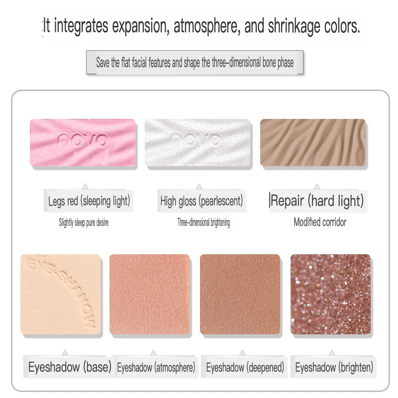 NOVO5880 Colorful Multi Eye Shadow One Set Of Multi-Purpose Holding And Makeup Keeping 27 Color Low Saturation Daily
NOVO5880 Colorful Multi Eye Shadow One Set Of Multi-Purpose Holding And Makeup Keeping 27 Color Low Saturation Daily