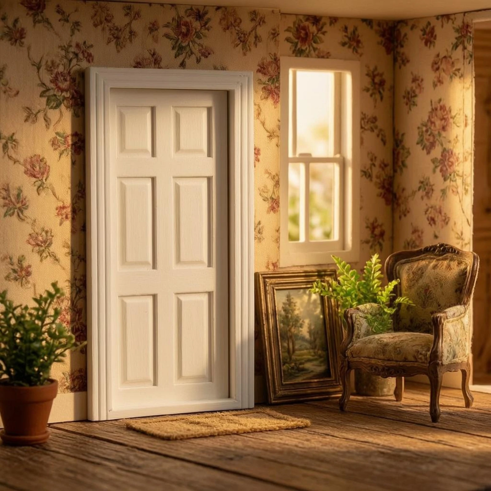 1:12 Scale Dollhouse Door Rectangular Recessed Panel Dollhouse Door Eco Friendly Open and Close
1:12 Scale Dollhouse Door Rectangular Recessed Panel Dollhouse Door Eco Friendly Open and Close