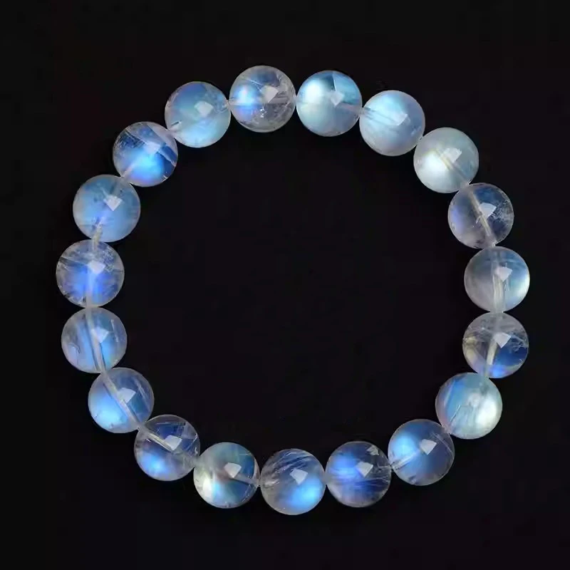 Sri Lanka Natural Blue Fire Moonstones Moonlight Bracelet 6mm 8mm 10mm Strong Blue Light Cream Women HandString Luxury Jewelry
Sri Lanka Natural Blue Fire Moonstones Moonlight Bracelet 6mm 8mm 10mm Strong Blue Light Cream Women HandString Luxury Jewelry