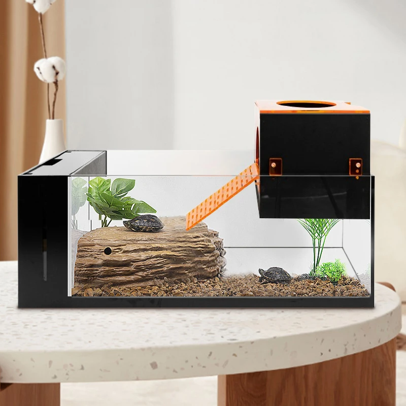 Relaxlines Wholesale Dual-use Fish Tank Desktop Glass Reptile Tank With Drying Platform
Relaxlines Wholesale Dual-use Fish Tank Desktop Glass Reptile Tank With Drying Platform