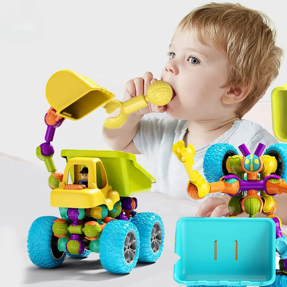 Educational Skeleton DIY Connection Building Blocks Kit Self-assemble Construction Vehicle Toy Set for Kids Deformation Car
Educational Skeleton DIY Connection Building Blocks Kit Self-assemble Construction Vehicle Toy Set for Kids Deformation Car
