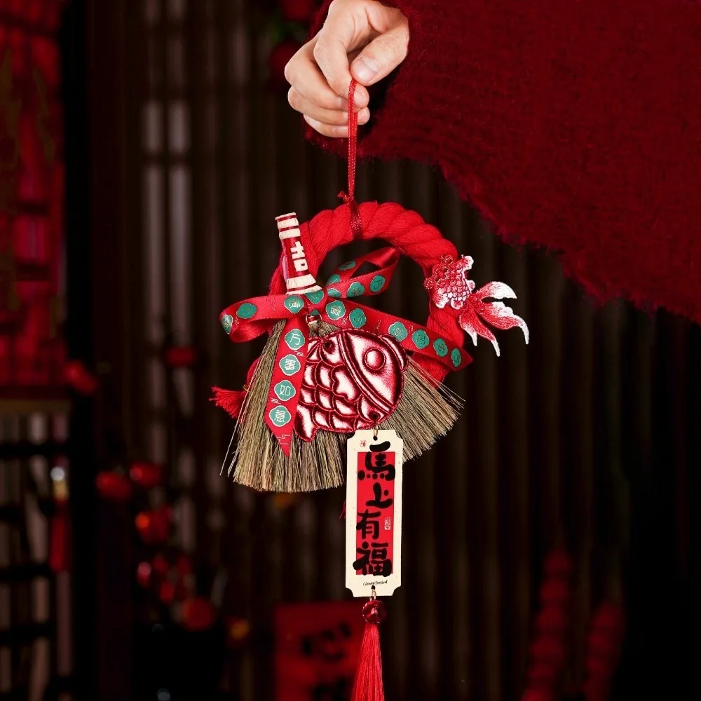 Traditional Chinese New Year Decoration Decorative Beat Wishes New Year Hanging Pendant with Tassel Lucky Charm Door Hanging
Traditional Chinese New Year Decoration Decorative Beat Wishes New Year Hanging Pendant with Tassel Lucky Charm Door Hanging