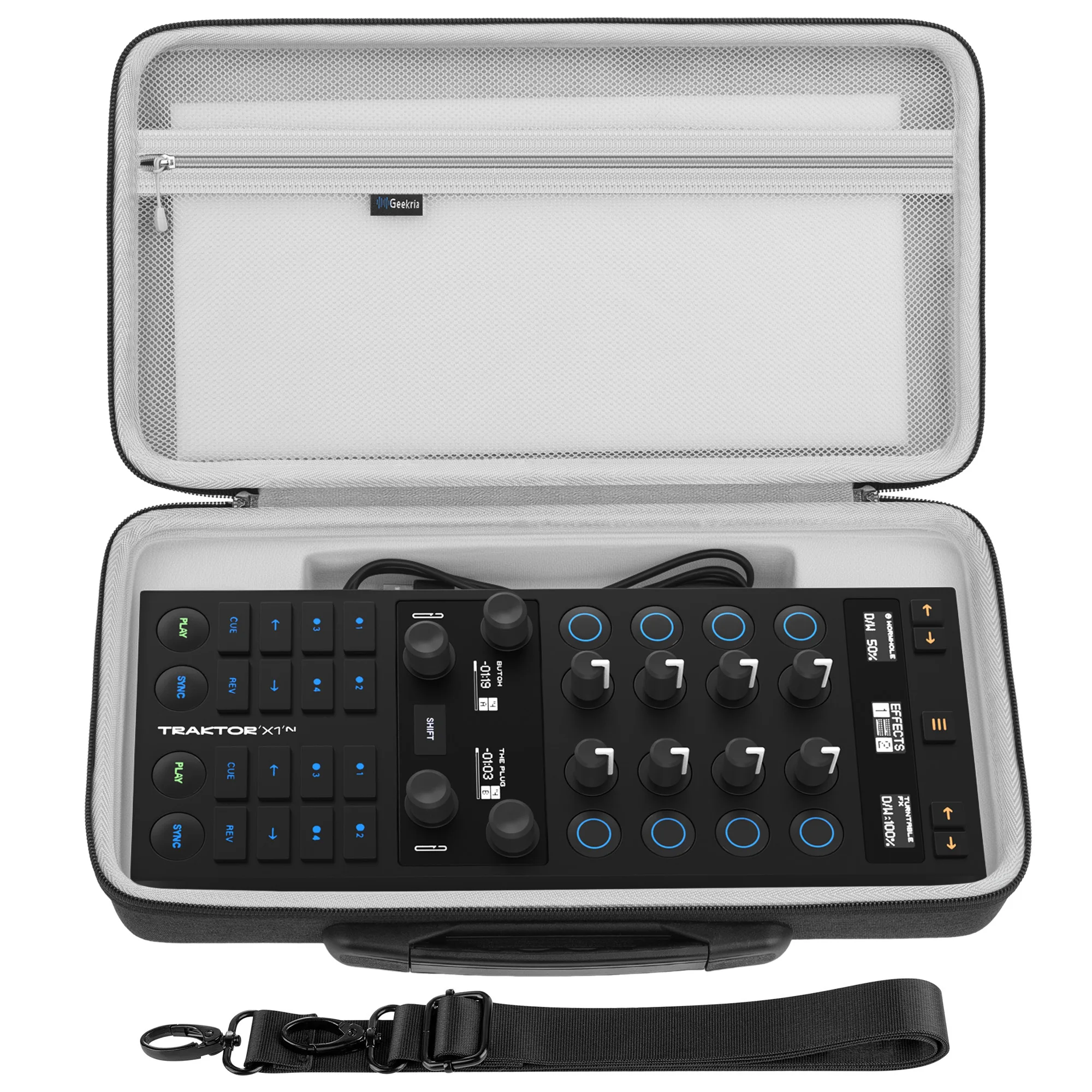 Geekria Hard Shell Travel Case Compatible with Native Instruments Traktor X1/X1 MK3/ Kontrol Z1 Mk2 Audio Controller Bag
Geekria Hard Shell Travel Case Compatible with Native Instruments Traktor X1/X1 MK3/ Kontrol Z1 Mk2 Audio Controller Bag