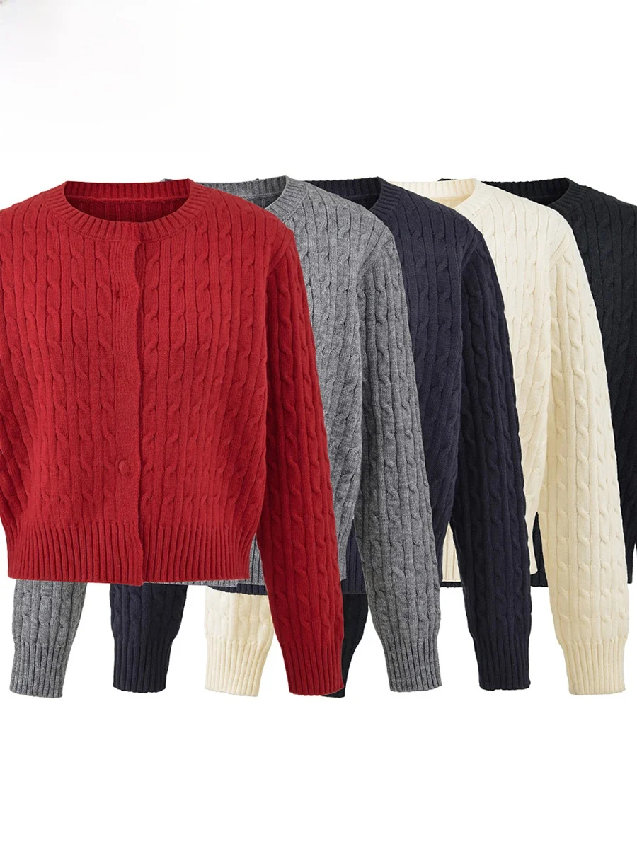 ZARK Faionable ort Knitted Sweater Coat Women's Spring New Sle Loose Fit Pure Color Polyester Fiber Long Sve Cardigan
ZARK Faionable ort Knitted Sweater Coat Women's Spring New Sle Loose Fit Pure Color Polyester Fiber Long Sve Cardigan