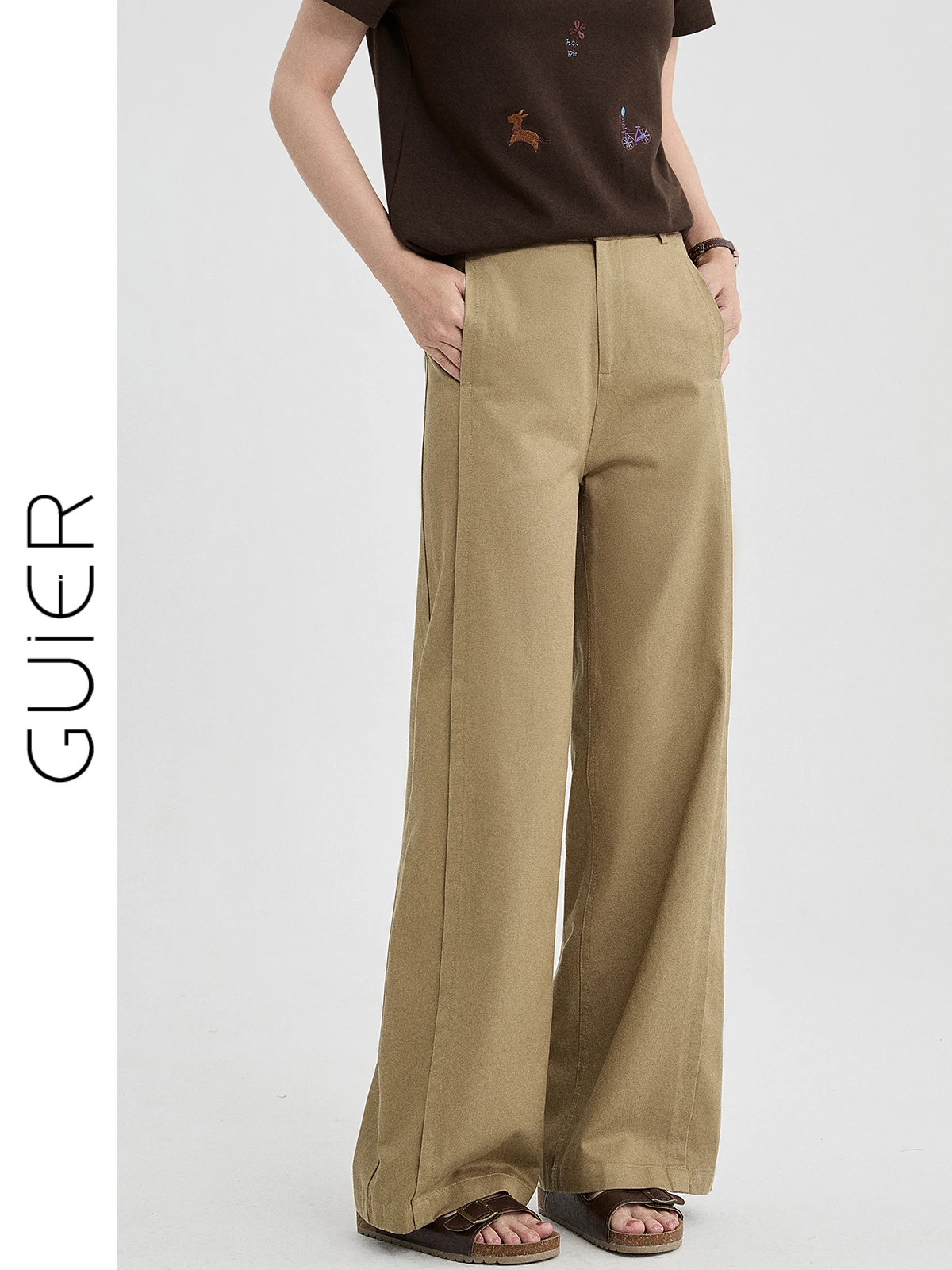 Khaki Straight Leg Casual Pants Women Summer 2026 New Vintage Loose Slim High Waist Wide Leg Pants Comfortable Fit Trousers
Khaki Straight Leg Casual Pants Women Summer 2026 New Vintage Loose Slim High Waist Wide Leg Pants Comfortable Fit Trousers