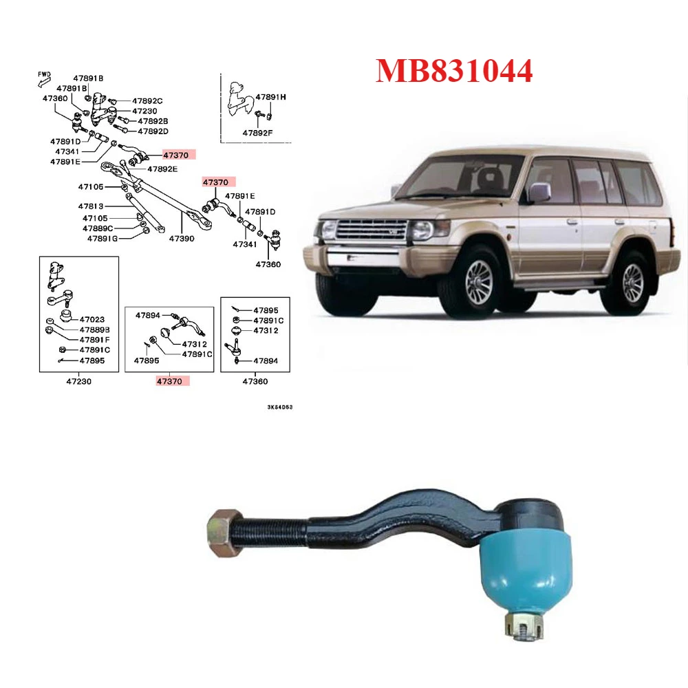 1 Piece Tie Rod End Kit for Pajero V10 V20 Steering Tie Kit for Montero V30 V40 for Shogun Accessories MB831044 Accessories
1 Piece Tie Rod End Kit for Pajero V10 V20 Steering Tie Kit for Montero V30 V40 for Shogun Accessories MB831044 Accessories