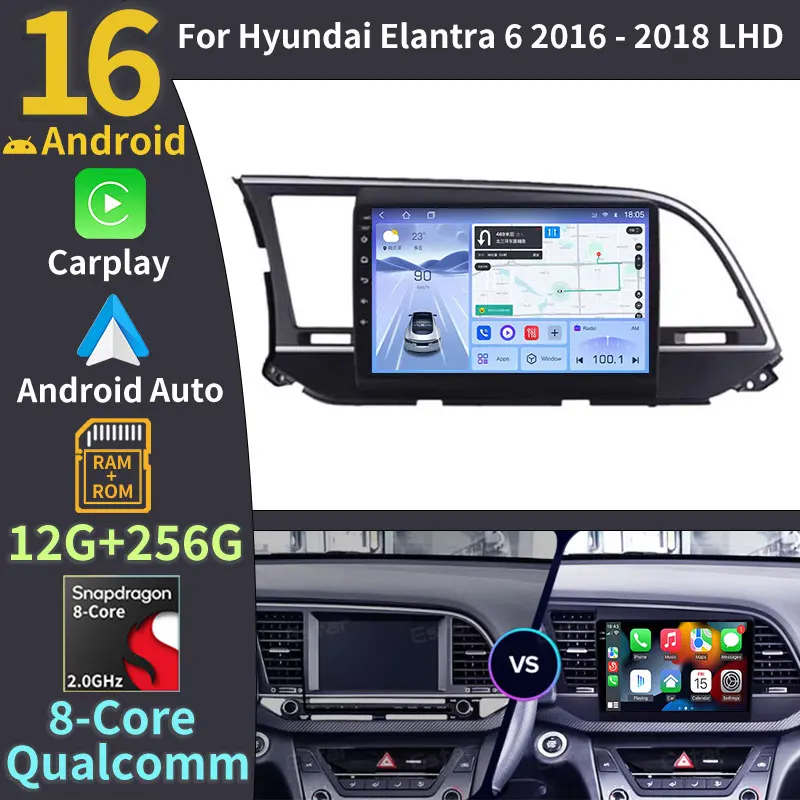 Android 16 Auto Car Radio For Hyundai Elantra 6 2016 -2018 Multimedia Video Player Stereo Touch Screen WIFI 4G Navigation GPS
Android 16 Auto Car Radio For Hyundai Elantra 6 2016 -2018 Multimedia Video Player Stereo Touch Screen WIFI 4G Navigation GPS