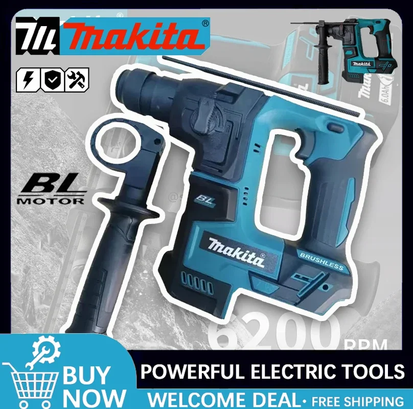 Бесщеточный аккумуляторный перфоратор Makita 18В, литиевая батарея, беспроводные дрели, электроинструменты Makita 18В
Бесщеточный аккумуляторный перфоратор Makita 18В, литиевая батарея, беспроводные дрели, электроинструменты Makita 18В