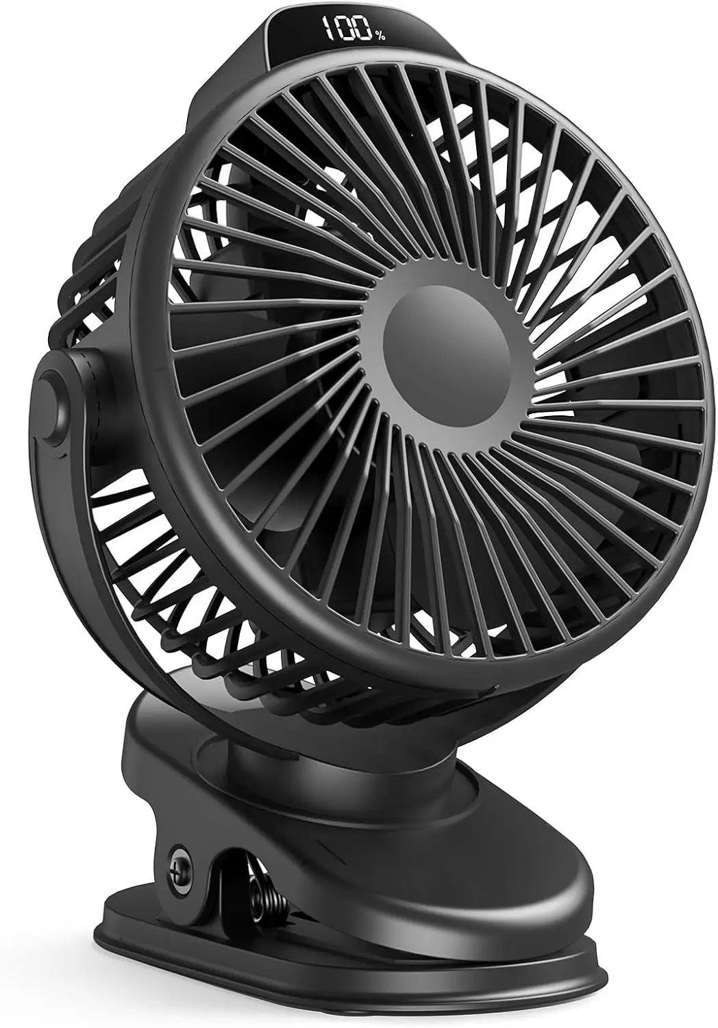 Portable Clip On Fan, Small Rechargeable Battery Operated Mini Fan with LED Display, 360° Rotate Personal Cooling Fan for
Portable Clip On Fan, Small Rechargeable Battery Operated Mini Fan with LED Display, 360° Rotate Personal Cooling Fan for